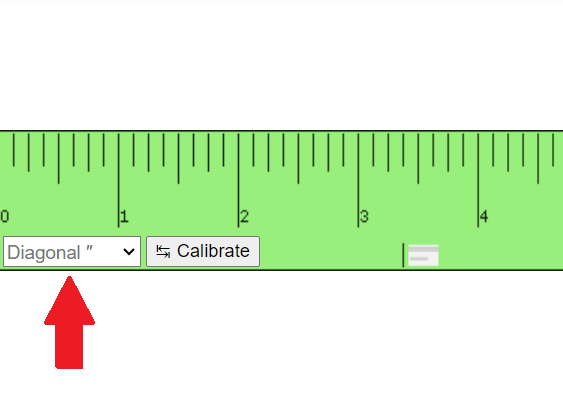 Online Ruler inches cm mm